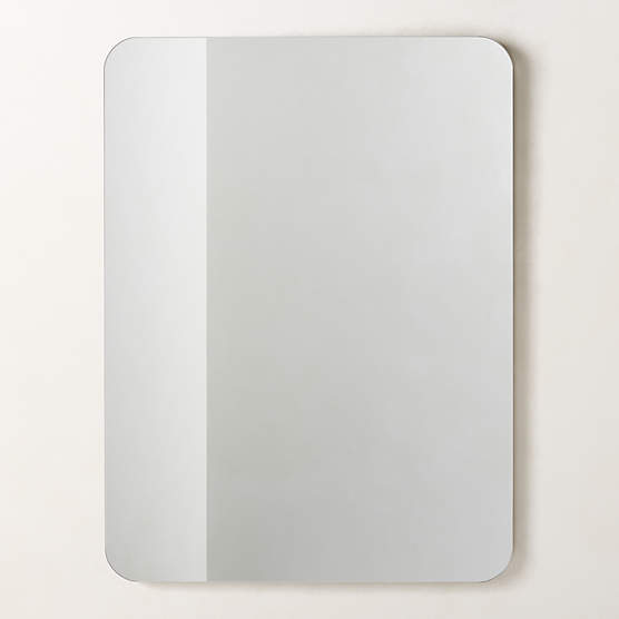 Audre Blackened Brass Rectangular Wall Mirror 36''x48"