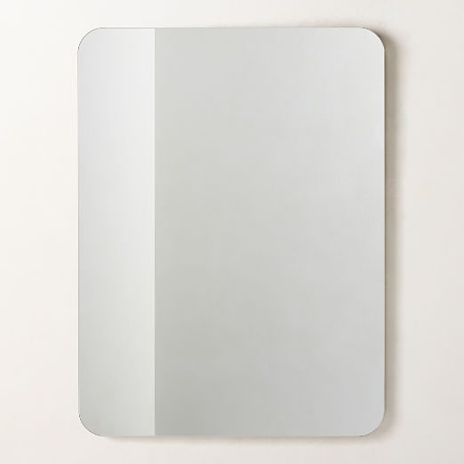 Audre Blackened Brass Rectangular Wall Mirror 36''x48"