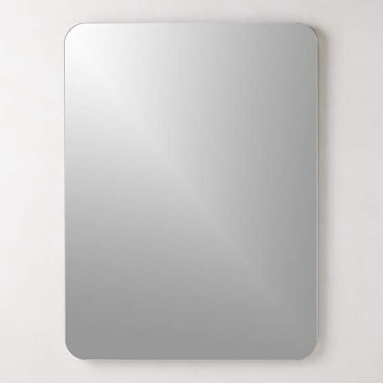 Audre Black Rectangular Wall Mirror 36''x48"