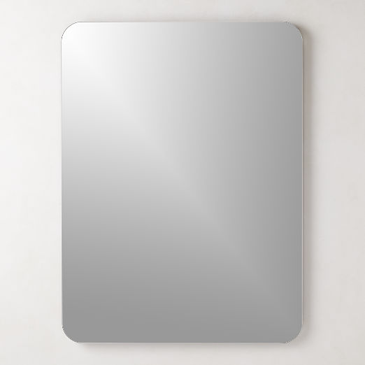 Audre Blackened Brass Rectangular Wall Mirror 36''x48"