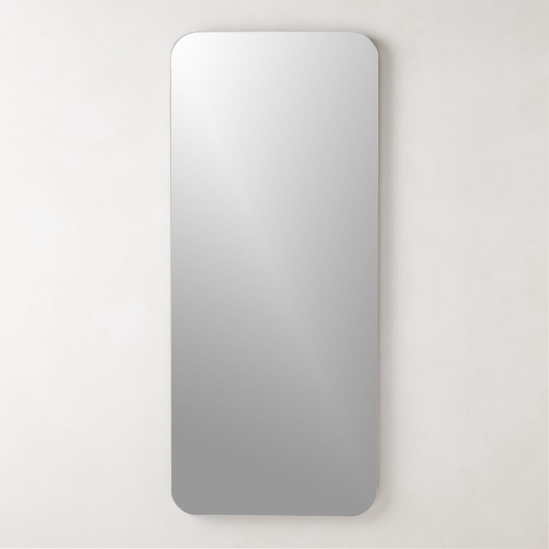 Audre Black Rectangular Wall Mirror 56''x24" - image 0 of 6