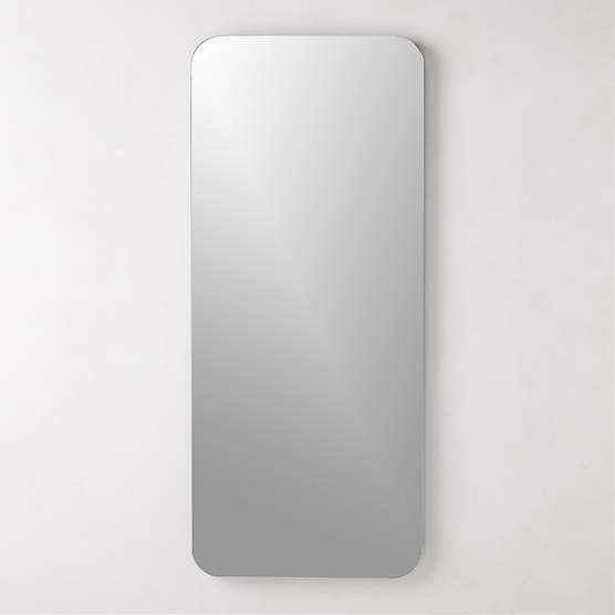 Audre Black Rectangular Wall Mirror 56''x24"