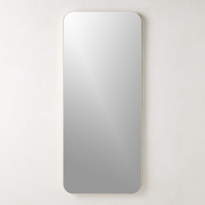 Audre Brass Rectangular Wall Mirror 24"x56" - image 0 of 7