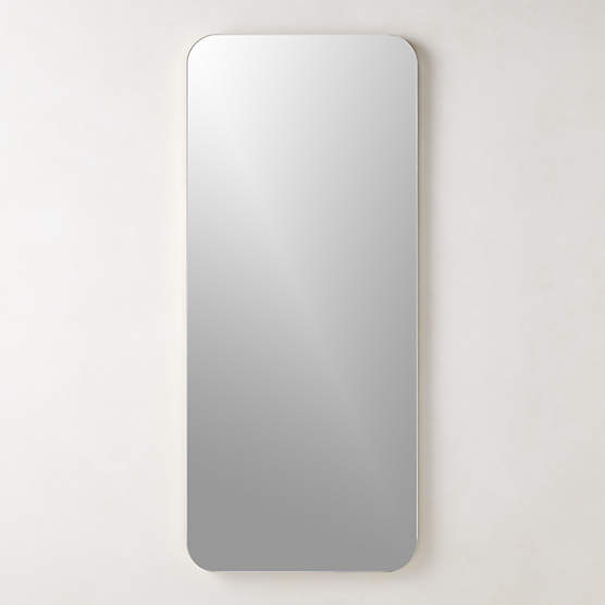 Audre Brass Rectangular Wall Mirror 56''x24"