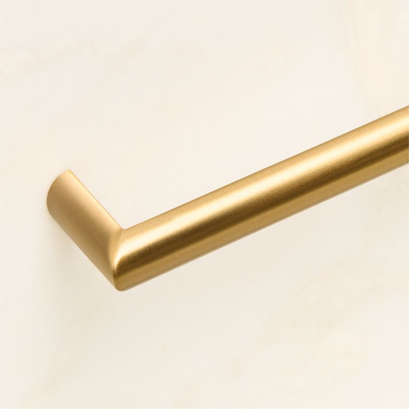 Curveaux Curved Brushed Brass Cabinet Handle 12'' - image 3 of 5
