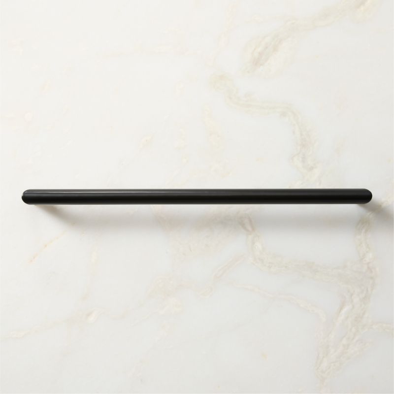 Curveaux Curved Black Cabinet Handle 12'' - image 1 of 5