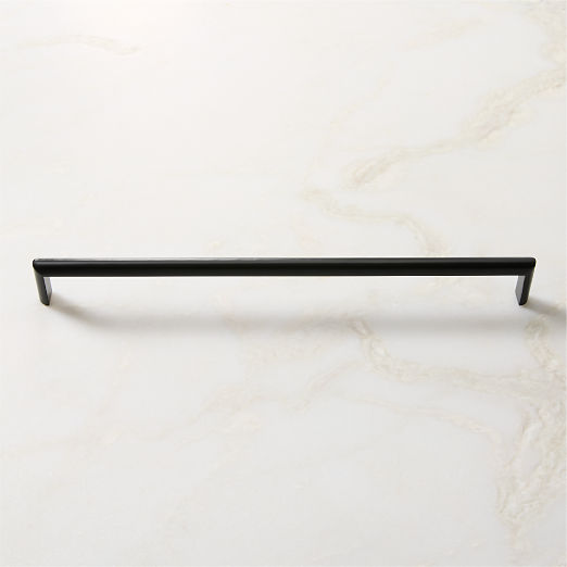 Curveaux Curved Black Cabinet Handle 12''