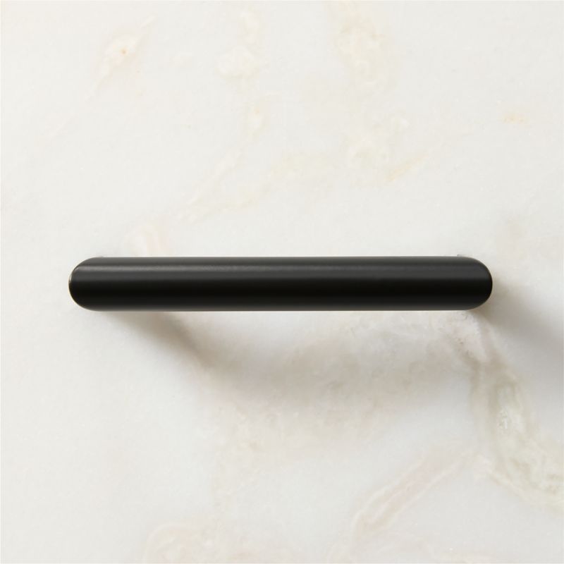 Curveaux Curved Black Cabinet Handle 4'' - image 1 of 5