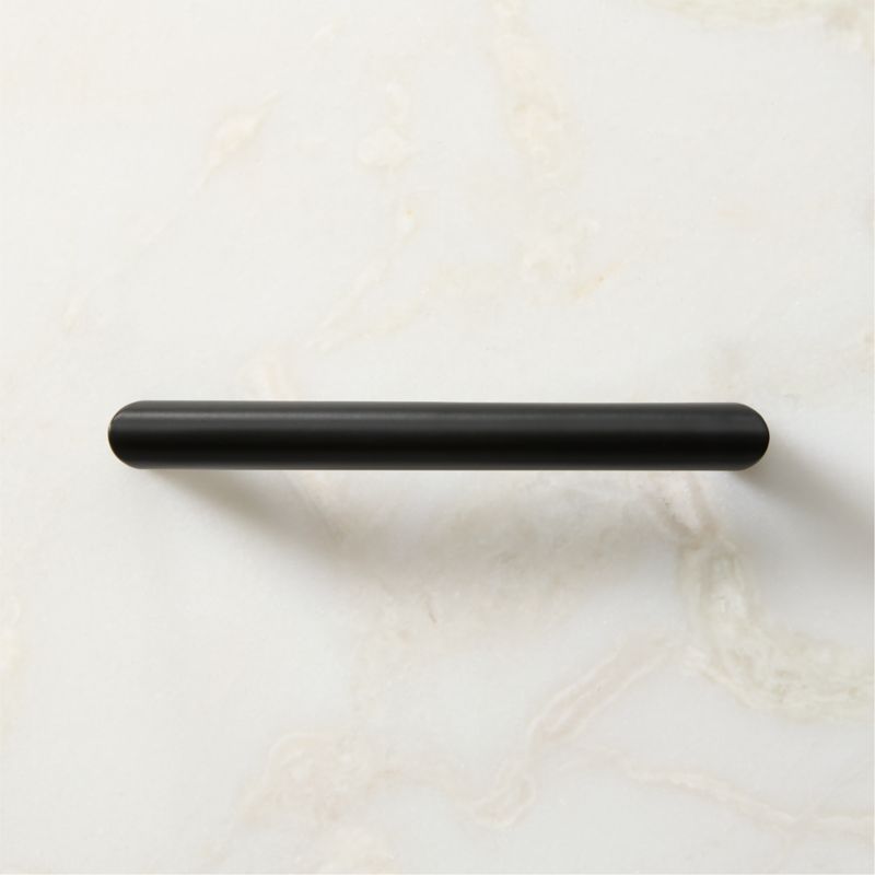 Curveaux Curved Black Cabinet Handle 5'' - image 1 of 5