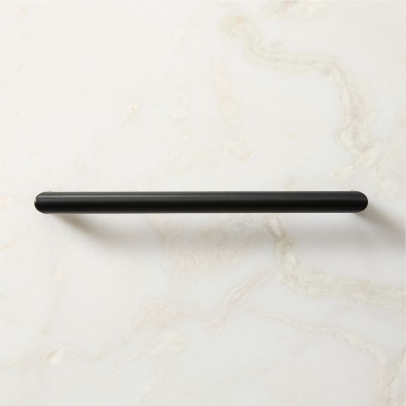 Curveaux Curved Black Cabinet Handle 8'' - image 1 of 5