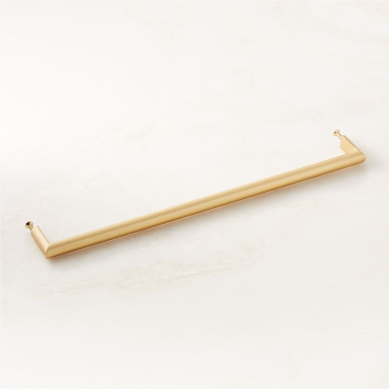 Curveaux Curved Brushed Brass Cabinet Handle 12'' - image 4 of 5