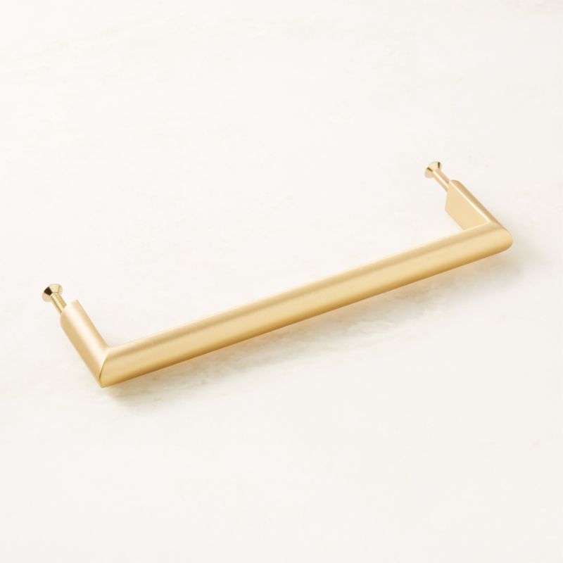 Curveaux Curved Brushed Brass Cabinet Handle 6'' - image 4 of 5