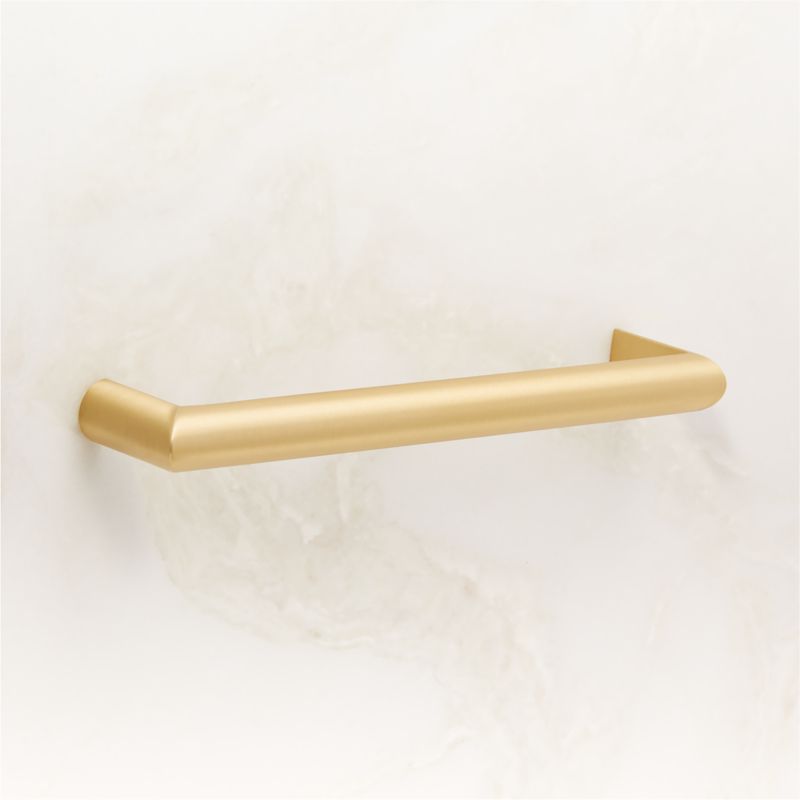 Curveaux Curved Brushed Brass Cabinet Handle 6'' - image 3 of 5