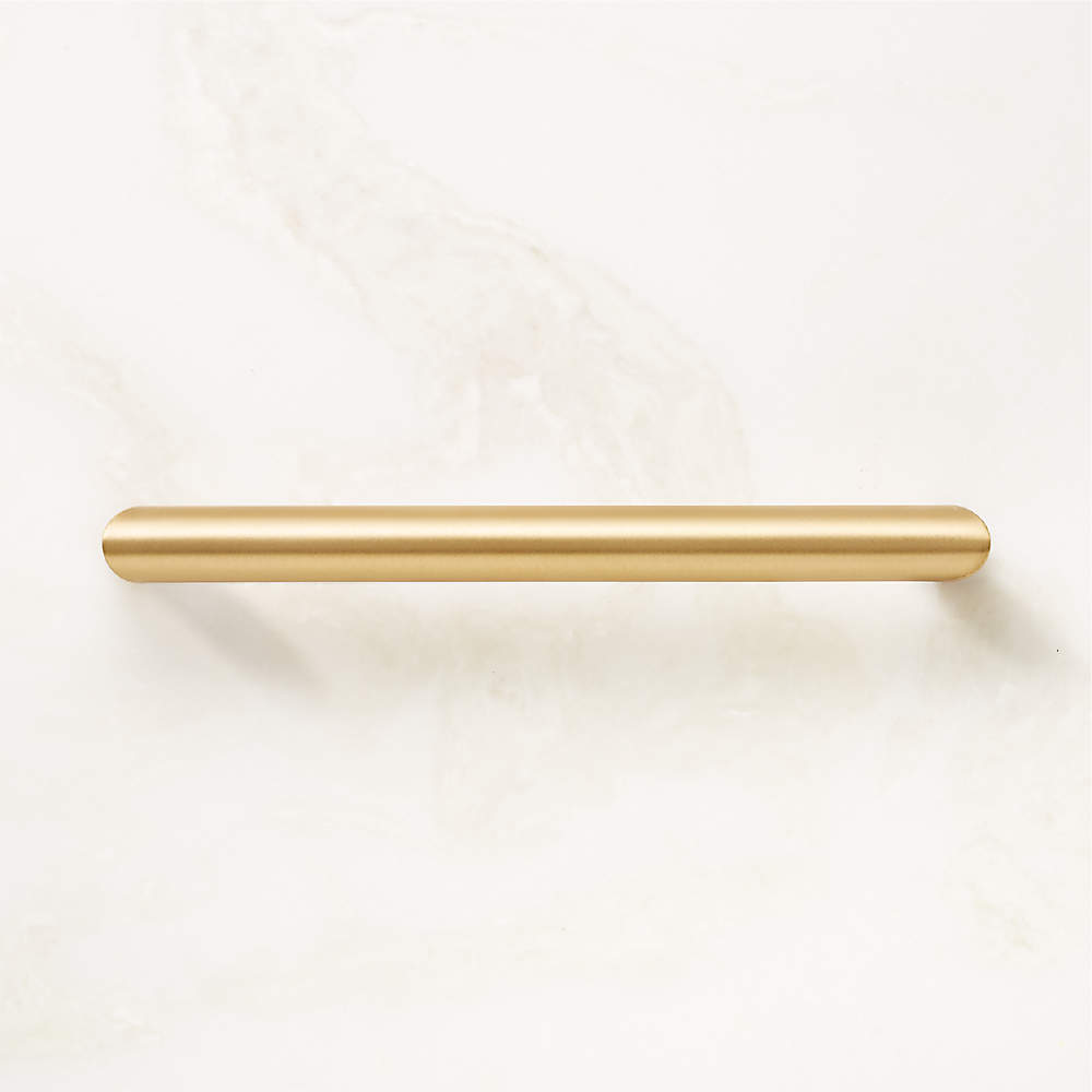 Curveaux Curved Brushed Brass Cabinet Handle 6'' + Reviews