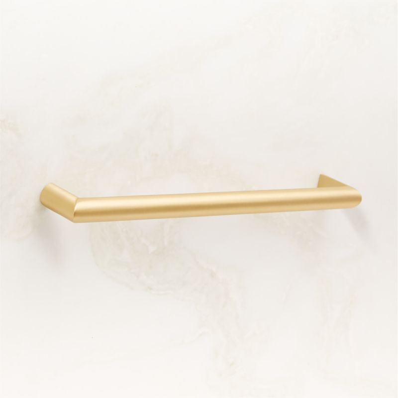 Curveaux Curved Brushed Brass Cabinet Handle 8'' - image 3 of 5