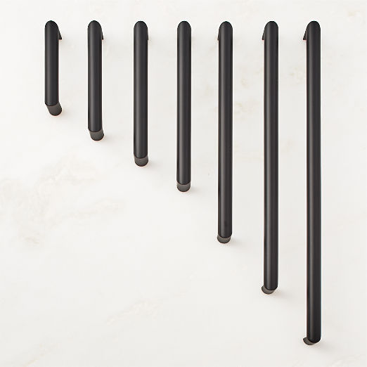 Curveaux Curved Black Cabinet Handles