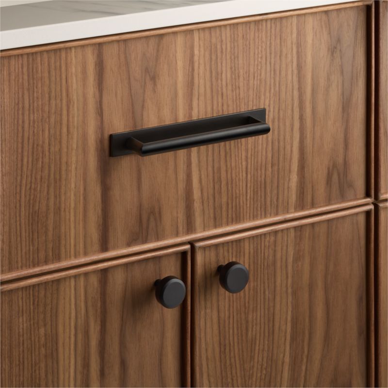 Curveaux Curved Round Black Cabinet Knob 1.25'' - image 4 of 6