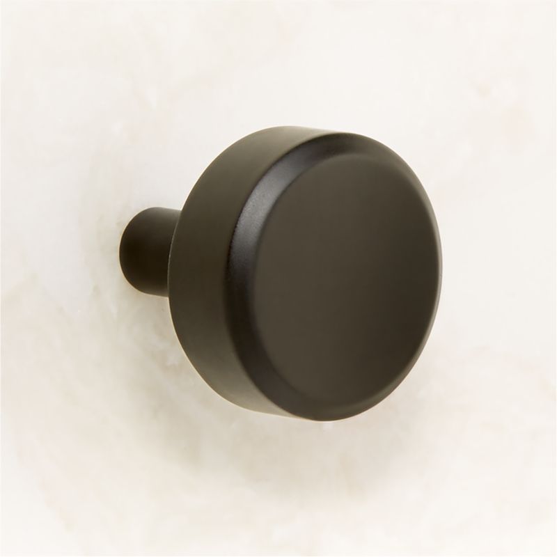 Curveaux Curved Round Black Knob 1.25'' - image 3 of 6