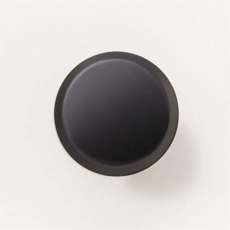 Curveaux Curved Round Black Knob 1.25'' - image 0 of 6