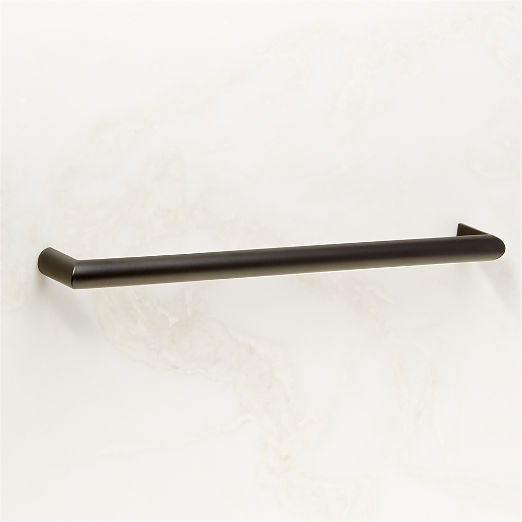 Curveaux Curved Black Cabinet Handle 10''