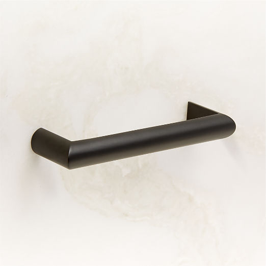 Curveaux Curved Black Cabinet Handle 4''