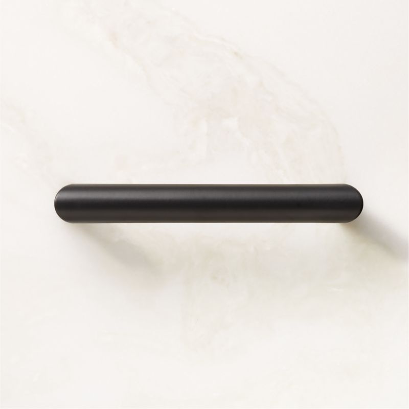 Viewing product image Curveaux Curved Black Cabinet Handle 4'' - image 1 of 4