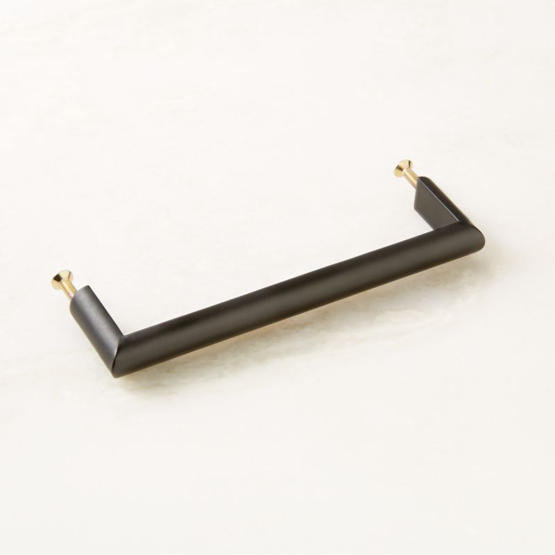 Curveaux Curved Black Cabinet Handle 5'' - image 4 of 5