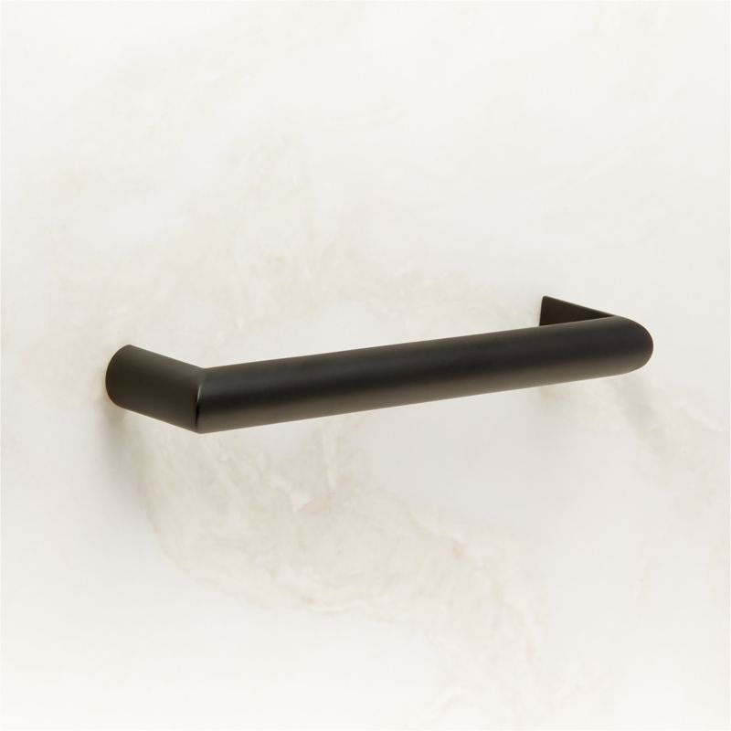 Curveaux Curved Black Cabinet Handle 5'' - image 3 of 5