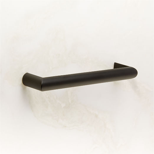 Curveaux Curved Black Cabinet Handle 5''