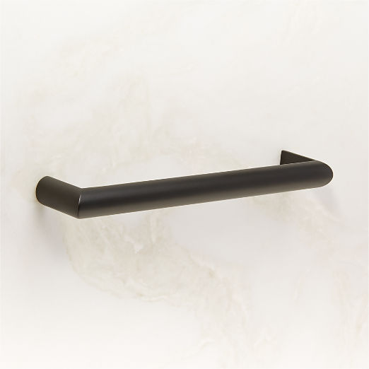 Curveaux Curved Black Cabinet Handle 6''