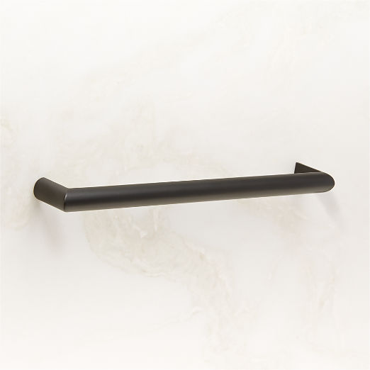 Curveaux Curved Black Cabinet Handle 8''