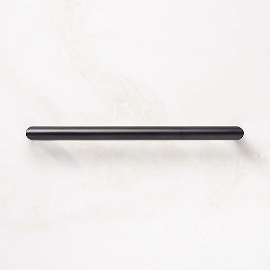 Curveaux Curved Black Cabinet Handle 8''