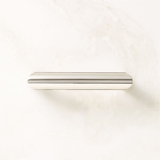 Curveaux Curved Polished Nickel Cabinet Handle 3''