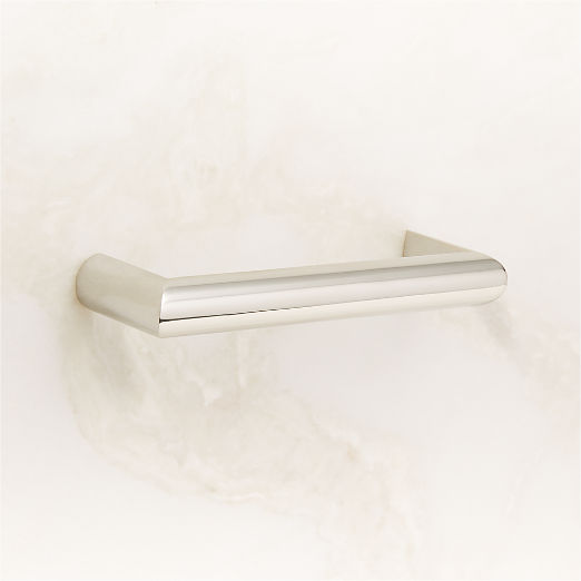Curveaux Curved Polished Nickel Cabinet Handle 4''