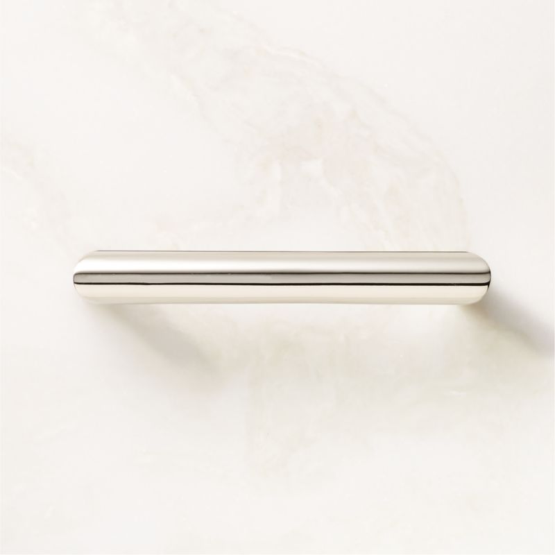 Viewing product image Curveaux Curved Polished Nickel Cabinet Handle 4'' - image 1 of 4