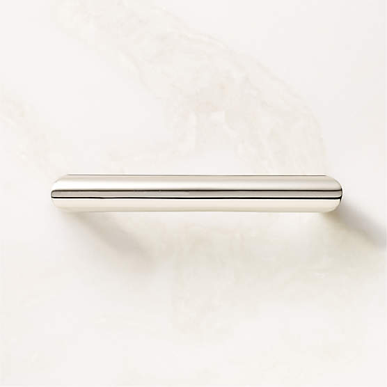 Curveaux Curved Polished Nickel Cabinet Handle 4''