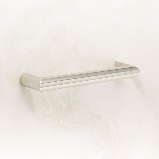 Curveaux Curved Polished Nickel Cabinet Handle 5''