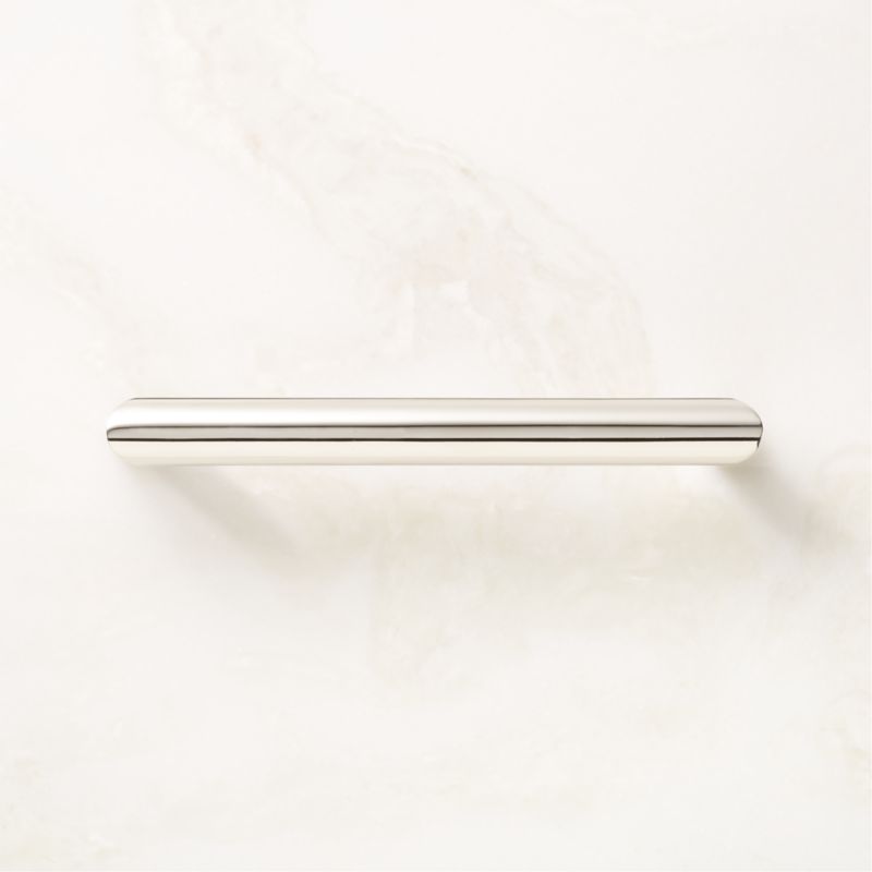 Curveaux Curved Polished Nickel Cabinet Handle 5'' - image 0 of 5