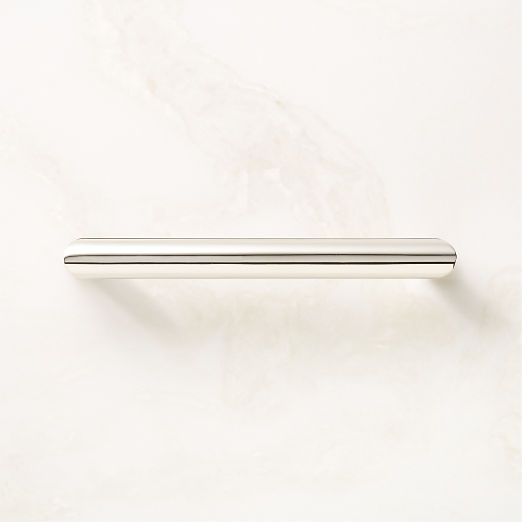 Curveaux Curved Polished Nickel Cabinet Handle 5''