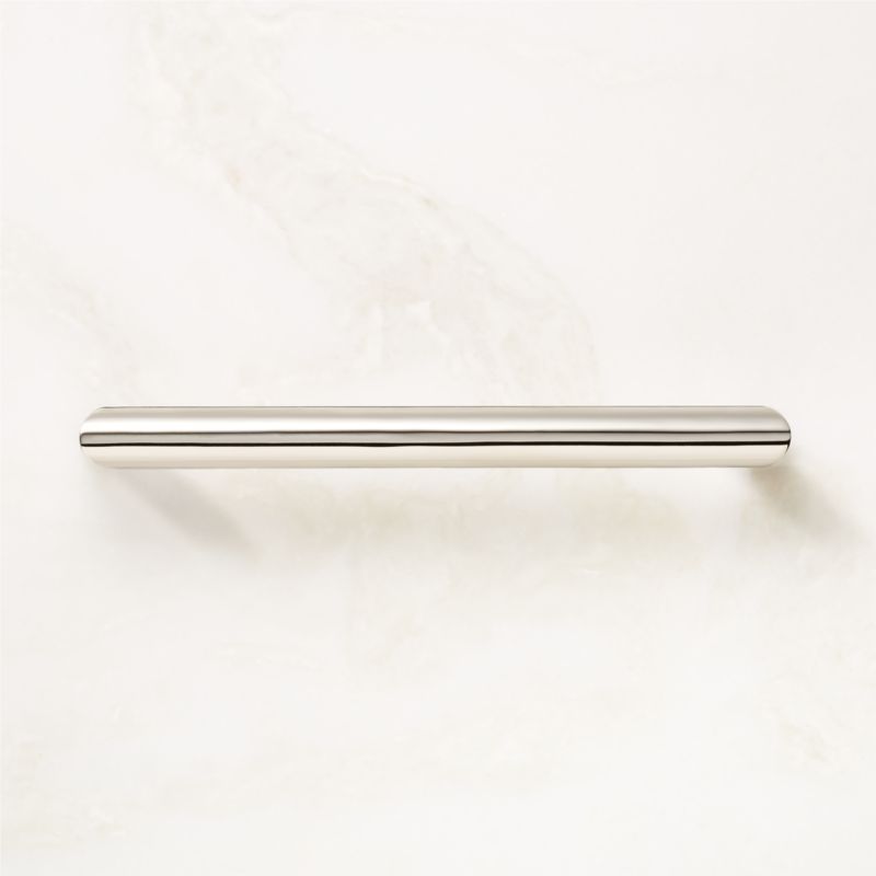 Curveaux Curved Polished Nickel Cabinet Handle 6'' - image 0 of 5