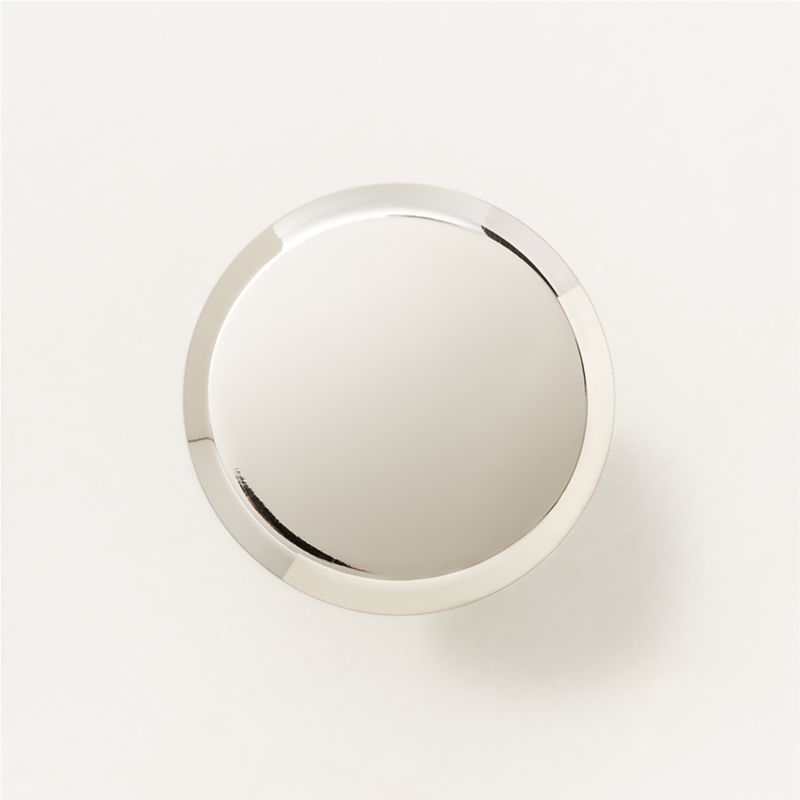 Curveaux Curved Round Polished Nickel Knob 1.25'' - image 0 of 6