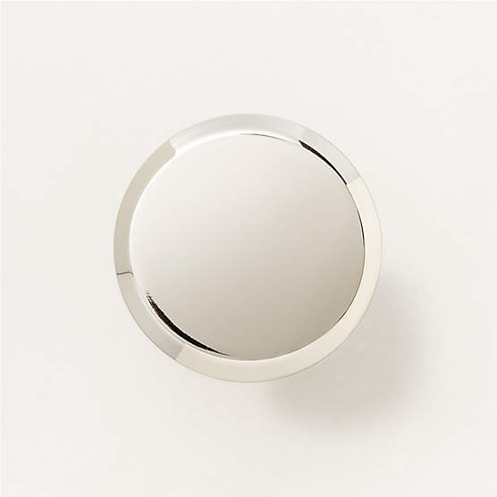 Curveaux Curved Round Polished Nickel Knob 1.25''