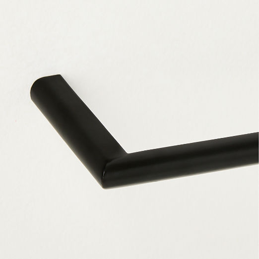 Curveaux Curved Matte Black Towel Bar 24"