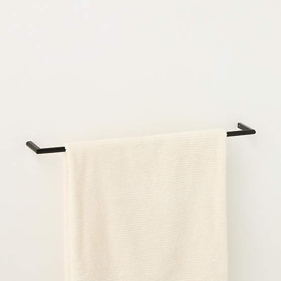 Curveaux Curved Matte Black Towel Bar 24"
