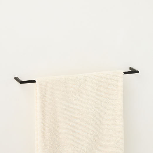 Curveaux Curved Matte Black Towel Bar 24"