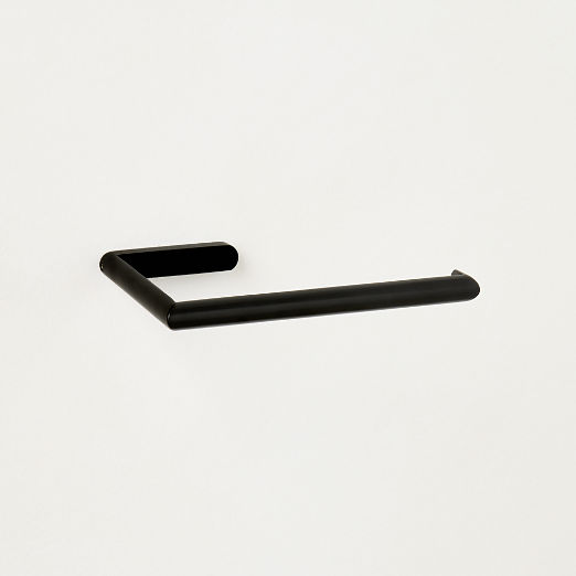 Curveaux Curved Matte Black Wall-Mounted Toilet Paper Holder