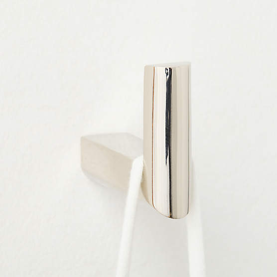 Curveaux Curved Polished Nickel Towel Hook