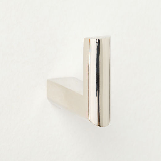 Curveaux Curved Polished Nickel Towel Hook