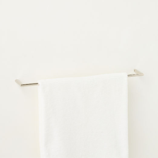 Curveaux Curved Polished Nickel Towel Bar 24"