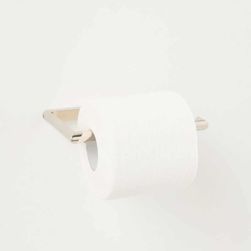View Curveaux Curved Polished Nickel Wall-Mounted Toilet Paper Holder details